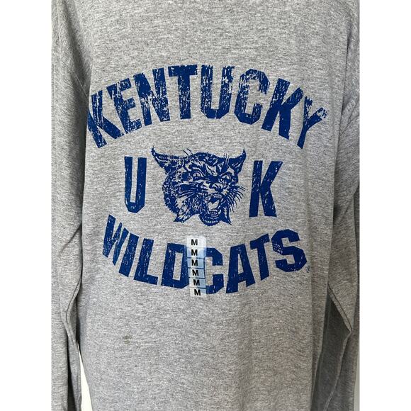 Kentucky Wildcats Long Sleeve Graphic Tee Gray Gildan Medium - NWOT - Picture 2 of 4